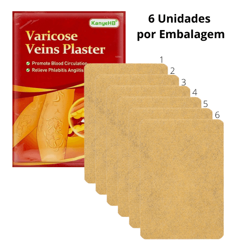 Varicose Veins Plaster - Adesivo Anti-Varizes - Facilita Shopping